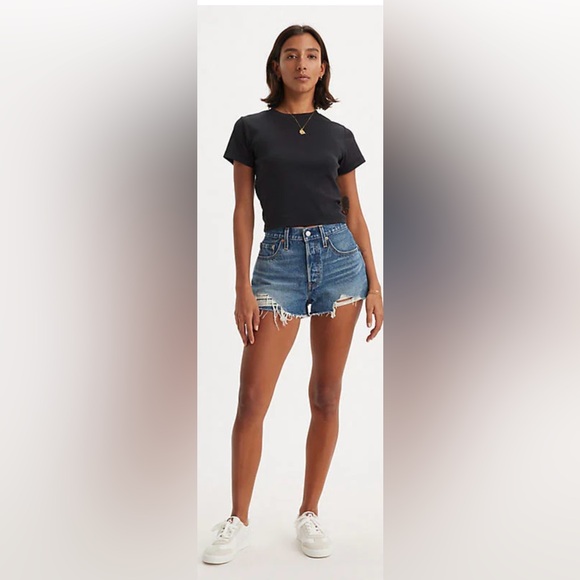 Levi's 501® Original Fit High-Rise Women's Jean Shorts - Picture 12 of 12
